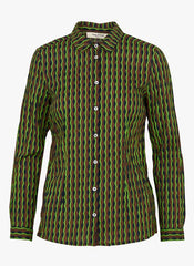 Bloes Print-Endless Column Print Basic Shirt
