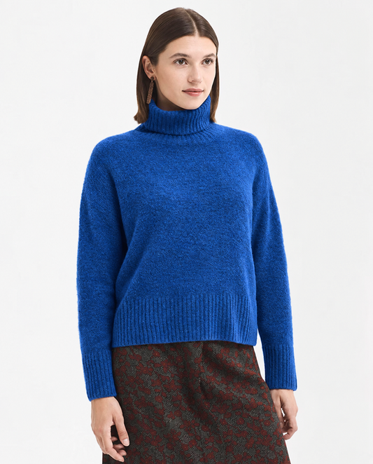 Trui Blauw-Turtleneck Sweater