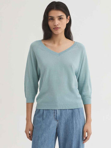Trui Blauw-Basic Oversize Sweater