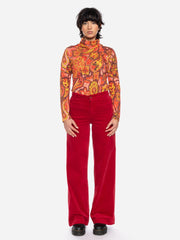 Broek Rood-Lacy Hose Red