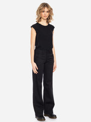 Broek Zwart-Lilia CO/EL Hose