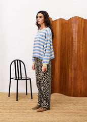 Trui Streep-Iris Sweatshirt