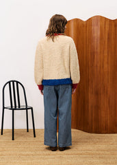 Vest Crème-Cyclamen Cardigan