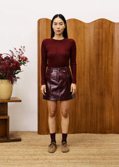 Trui Bordeaux-Geranium Pull