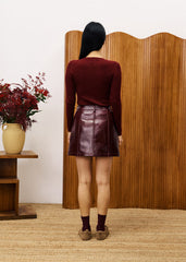 Trui Bordeaux-Geranium Pull
