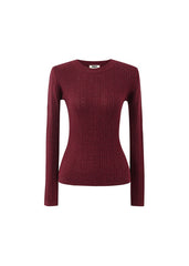 Trui Bordeaux-Geranium Pull