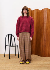 Trui Bordeaux-Camelia Pull