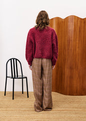 Trui Bordeaux-Camelia Pull