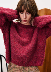 Trui Bordeaux-Camelia Pull