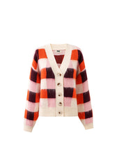 Vest Ruit-Viola Cardigan