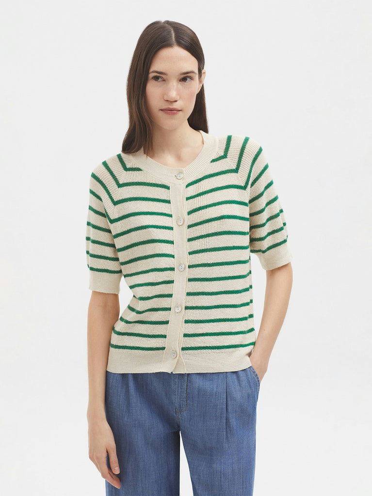 Vest Streep-Short Striped Jacket
