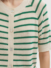 Vest Streep-Short Striped Jacket