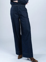 Jeans Blauw-Easy Flow Trousers (Gots Organic)