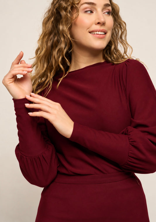 Top Bordeaux-Maya Top Soft Fleece (Fairtrade)