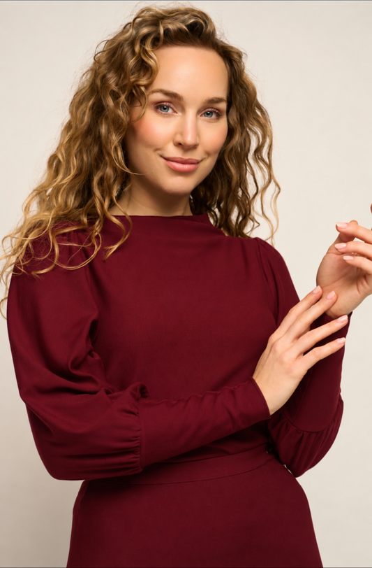 Top Bordeaux-Maya Top Soft Fleece (Fairtrade)