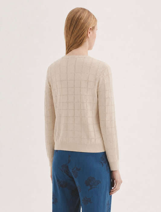 Vest Ecru-Openwork Jacket