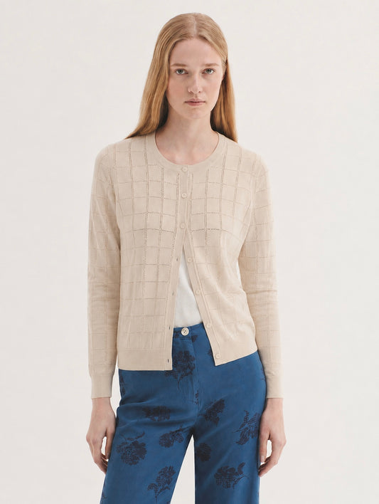 Vest Ecru-Openwork Jacket