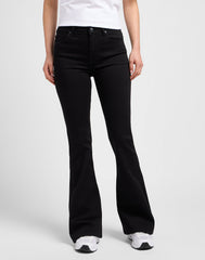 Jeans Zwart-Breese Flare Black Rinse