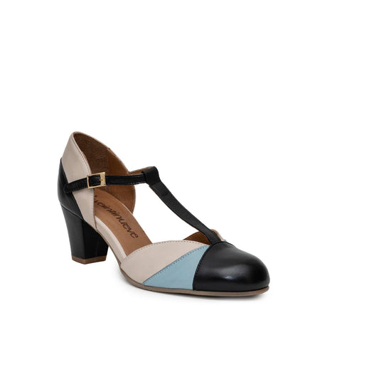 Schoen Blauw/Zwart-Rita Blue Shoe