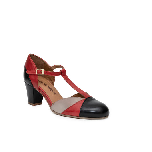 Schoen Rood/Zwart-Rita Red Shoe