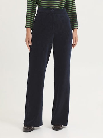 Broek Blauw-Elastic Corduroy Pants