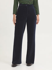 Broek Blauw-Elastic Corduroy Pants