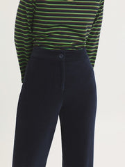 Broek Blauw-Elastic Corduroy Pants