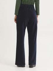 Broek Blauw-Elastic Corduroy Pants
