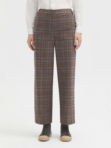 Broek Ruit-Melange Window Check Pants