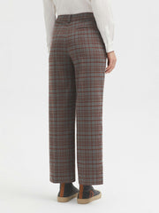 Broek Ruit-Melange Window Check Pants