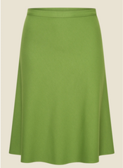 Rok Groen-A Line Skirt Olive Punty (Fairtrade)