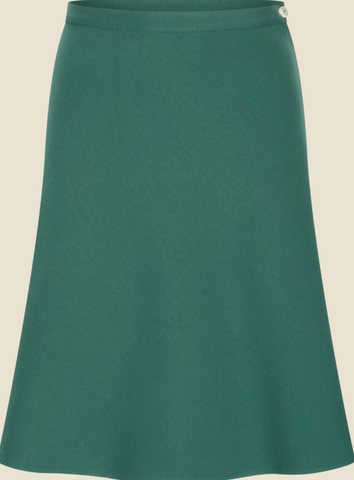Rok Groen-A Line Skirt Forest Green Punty (Fairtrade)