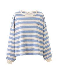 Trui Streep-Iris Sweatshirt