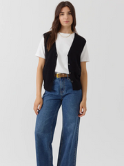 Zwart Vest-Blanka Cardigan