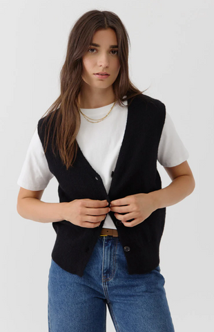 Zwart Vest-Blanka Cardigan