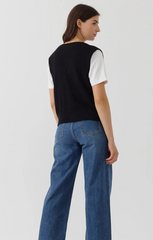Zwart Vest-Blanka Cardigan