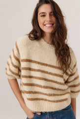 Trui Streep Bruin-Dado Pull