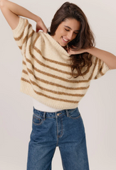 Trui Streep Bruin-Dado Pull