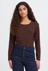 Top Bruin Glitter-Rebel LS