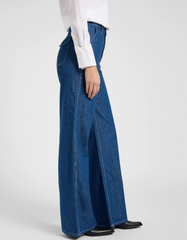 Jeans Blauw Wijd-Stella Flap Pocket