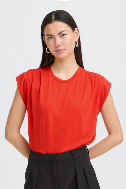 Top Rood-Lisken Shirt