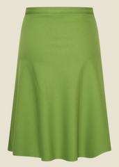 Rok Groen-A Line Skirt Olive Punty (Fairtrade)