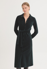 Jurk Groen-Micro Curduroy Dress