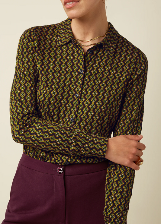 Bloes Print-Turi Jersey BLouse