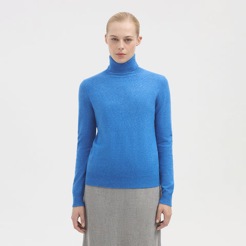 Trui Blauw-Turtleneck Sweater