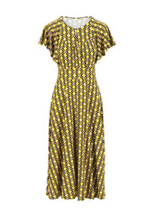 Jurk Print-Lightest Wings Pineapple Dress (Eco Vero)