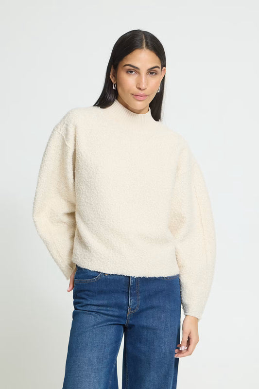 Trui Crème-Curley Turtle Pullover