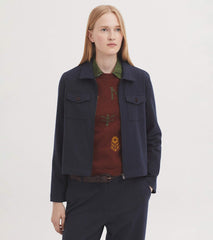 Jas Ruit-Window Check Zipper Jacket