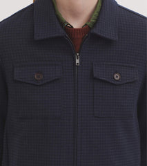 Jas Ruit-Window Check Zipper Jacket