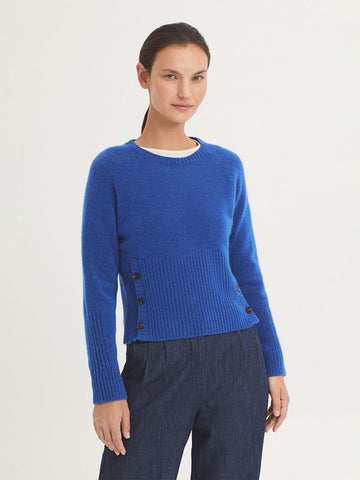 Trui Blauw-Short Lambswool Sweater